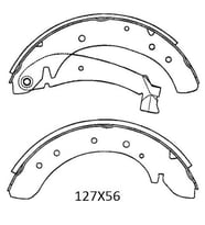 FIAT DUCATO- 97/02; ARKA FREN PABUCU 2,0/2,5/2,8 (127X56)(18 KİŞİLİK) (BRAMAX)