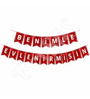 Benimle Evlenir Misin Banner