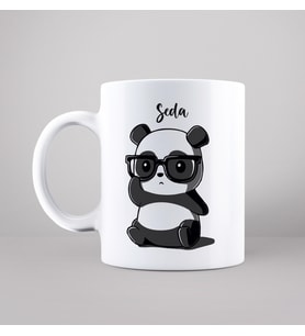 Panda Tasarımlı Kupa Kişiye Özel