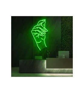 El Figürlü Neon Tabela