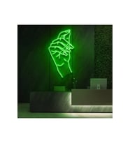 El Figürlü Neon Tabela