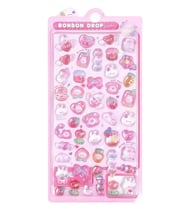 3D Kabarık Pofuduk Çıkartma Sticker Seti Defter Telefon Süsü (3 Farklı Tema) M2