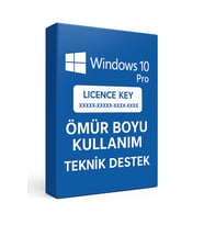 Microsoft Windows 10 Pro Orijinal Lisans Anahtarı – Ömür Boyu Kullanım – 32/64 Bit – Anında Teslim – Türkçe/İngilizce