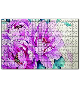 Cakapuzzle  Şakayık Çiçeği 120 Parça Puzzle Yapboz MDF (Ahşap)