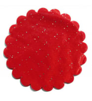 ORGANZE TAŞLI TÜL KIRMIZI 22CMK PK100-