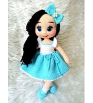 Mavi Busem Bebek Amigurumi Organik Oyuncak