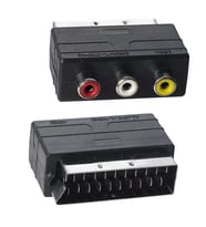 Scart Erkek-Rca Dişi Ara Mini Adaptör
