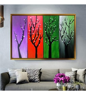 Altın Çerçeveli dekoratif tablo a71 (Gold)