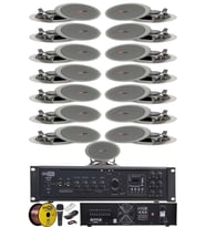 Lastvoice Maxx Paket-7 Tavan Hoparlörü ve 6 Bölgeli Anfi Ses Sistemi Paketi (Full Set)