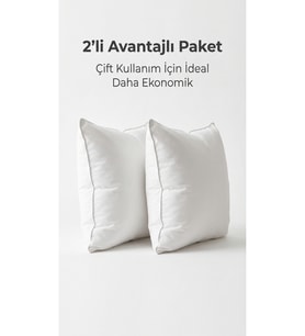 2’li Boncuk Silikon Kırlent İç Yastığı 45x45 cm 350 gr Yıkanabilir