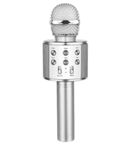 Kablosuz Karaoke Mikrofon, Bluetooth, USB, Hafıza Kartı ve Aux Girişli