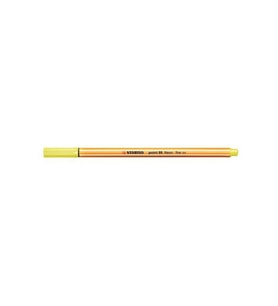 Stabilo Keçe Uçlu İnce Kalem 88 Point 0.4 MM Fosforlu Sarı 88/024 (10 Lu Paket) (Karışık)