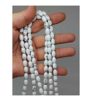 Bileklik Boy Havlit Taşı Arpa Kesim Yarım Dizi 6*8.5mm (49994) (18CM UZUNLUĞUNDADIR)