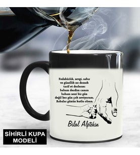 Fedakar Babam Babalar Günün Kutlu Olsun Sihirli Kupa Bardak (STD)