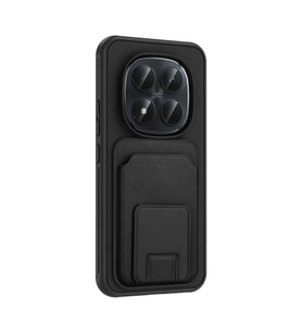 Redmi Note 15 Pro 4G Kılıf Kartlıklı ve Deri Dokulu Şık ApexWallet Premium Kapak RYC/Bikart