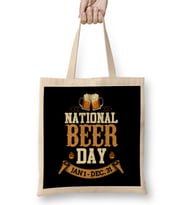 National Beer Day January 1st to December 31st Pun Bez Çanta Uzun Saplı
