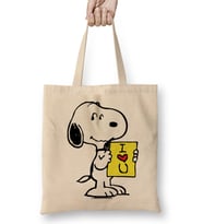 Snoopy Peanuts I Love You 03 Bez Çanta Uzun Saplı