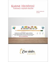Karne Hediyesi Yeşeren Tohumlu Kalem Ambalajlı 20 Adet