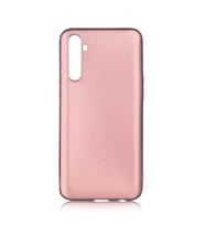 Realme 6 Pro Uyumlu Kılıf Zore Premier Silikon Kapak (Rose Gold Altın)