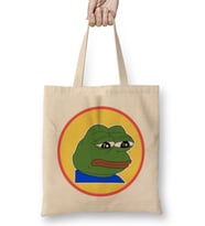Conservative Frog Lover Gift Bez Çanta Uzun Saplı