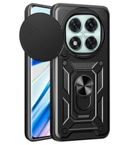 Newface Xiaomi Redmi Note 14 Pro 5G Kılıf Pars Lens Yüzüklü Silikon - Siyah