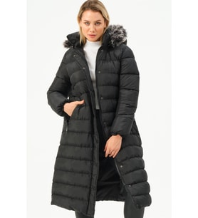 Z6779 DEWBERRY BAYAN KABAN-SİYAH