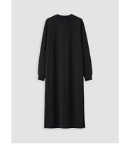LCW Modest Siyah Bisiklet Yaka A Kesim Sweat Elbise