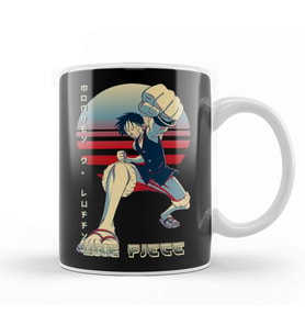 One Piece Luffy 04 Kupa Bardak Porselen