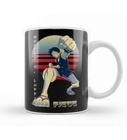 One Piece Luffy 04 Kupa Bardak Porselen