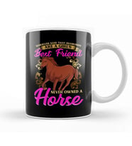 Horses Are A Girl's Best Friend, Not Diamonds Kupa Bardak Porselen