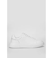Lufian Siyah Hakiki Deri Bağcıklı Erkek Sneaker Tommy M (Beyaz)