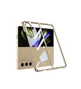 Samsung Galaxy Z Fold 5 Uyumlu Kılıf Zore Full Camlı Kıpta Kapak