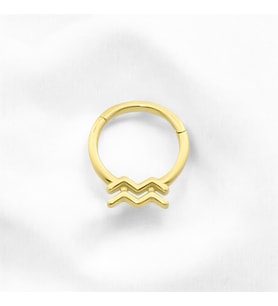 Glorria Altın Kova Burcu Halka Helix Piercing