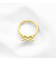 Glorria Altın Kova Burcu Halka Helix Piercing