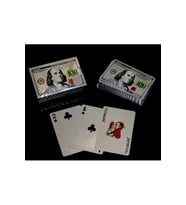 Kişiye Özel Dolar Tasarımlı Gümüş İskambil Oyun Kartı - 9x6x2cm