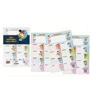 GIPTA KRAL ŞAKİR DERS PROGRAMLI OKUL ETİKETİ 3 YP.