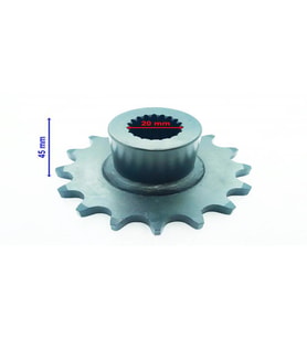 ATV ÖN DİŞLİ 530-16T İÇ 20XUZUNLUK 45XTM ÖM