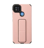 Xiaomi Redmi 9c Kılıf Mega Standlı Silikon - Pudra