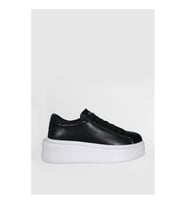Lufian Gage Erkek Hakiki Deri Sneaker Ayakkabı SİYAH