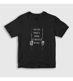 Presmono Unisex Çocuk Siyah Cell Rapper NF T-Shirt 304881tt