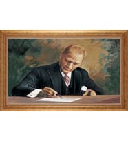 EV İŞYERİ OFİS İÇİN ALTIN ÇERÇEVELİ PASPARTULU TABLO S11