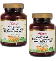 Balen 2 Kutu V5 Arı Sütü Ginseng Polen Propolis Vita 5