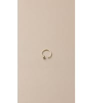 925 Ayar Gümüş Unisex Burun Hızması Piercing Minimal Top Detaylı Nose Stud