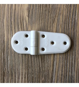 Plastik Oval Menteşe 9cm - 2 Adet Beyaz (Çok Renkli)