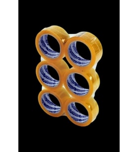6 adet Şeffaf Koli Bandı Güçlü Yapışkan Yüzey 40 mm 100 metre Royaleks