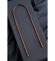 Hematit Doğal Taş Parlak Kahverengi Silindir Kesim 4x6mm Dizi [AA]