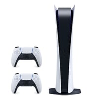Sony Playstation 5 Dijital Oyun Konsolu + 2. Dualsense Kol (Beyaz)