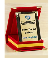 Yılın En İyi Babası Plaketi - Babalar Günü Plaketi ( Mini Plaket )