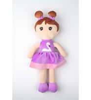 Peluş Prenses Bebek Oyuncak Pembe Etekli Oyun Ve Uyku Arkadaşı 45 Cm