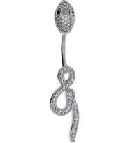 Kadın Yılan ve Sonsuzluk Model Çelik Piercing